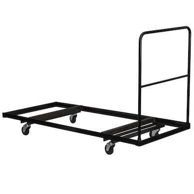 Flash Furniture Steel Folding Table Dolly For Rectangular Folding Tables, Black