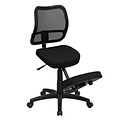 Flash Furniture Ergonomic Mesh Kneeling Task Chair, Armless, Black