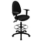 Flash Furniture Fabric Drafting Stool, Black (WL-A654MG-BK-AD-GG)