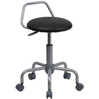 Flash Furniture Vinyl Ergonomic Stool, Black