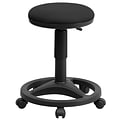 Flash Furniture Fabric Ergonomic Stool With Foot Ring, Black (WL905DG)