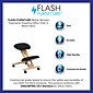 Flash Furniture Ergonomic Fabric Kneeling Chair, Armless, Black (WL-SB-210-GG)