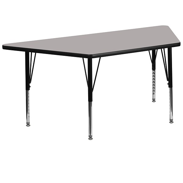 Flash Furniture Trapezoid Activity Table, Gray (XUA3060TRAPGYHP)