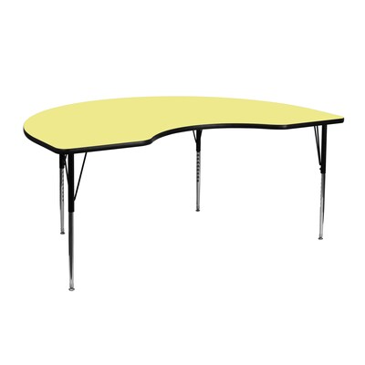 Flash Furniture Kidney Activity Table, Yellow (XUA4872KIDYELTA)