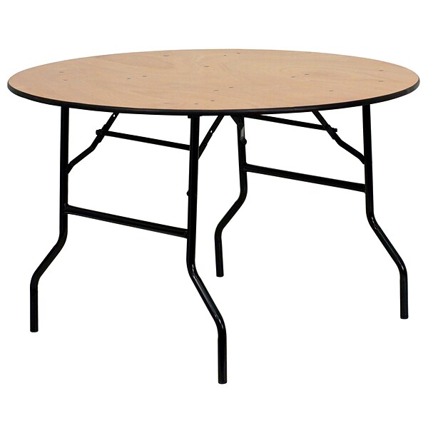 Flash Furniture 30 1/4H x 48L x 48D Wood Folding Banquet Table