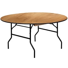 Flash Furniture Furman Folding Table, 60 x 60, Natural (YTWRFT60TBL)