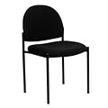 Flash Furniture Tania Fabric Stackable Side Reception Chair, Black (BT5151BK)