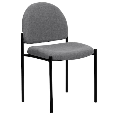 Flash Furniture Tania Fabric Stackable Side Reception Chair, Gray (BT5151GY)