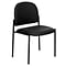 Flash Furniture Vinyl Stackable Steel Side Chair, Black