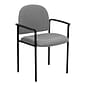 Flash Furniture Tiffany Fabric Stackable Side Reception Chair with Arms, Gray (BT5161GY)