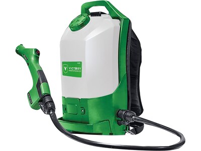 Victory Innovations Professional Cordless Backpack Electrostatic Sprayer, 288 oz., Green/Black/White (VSBACK)