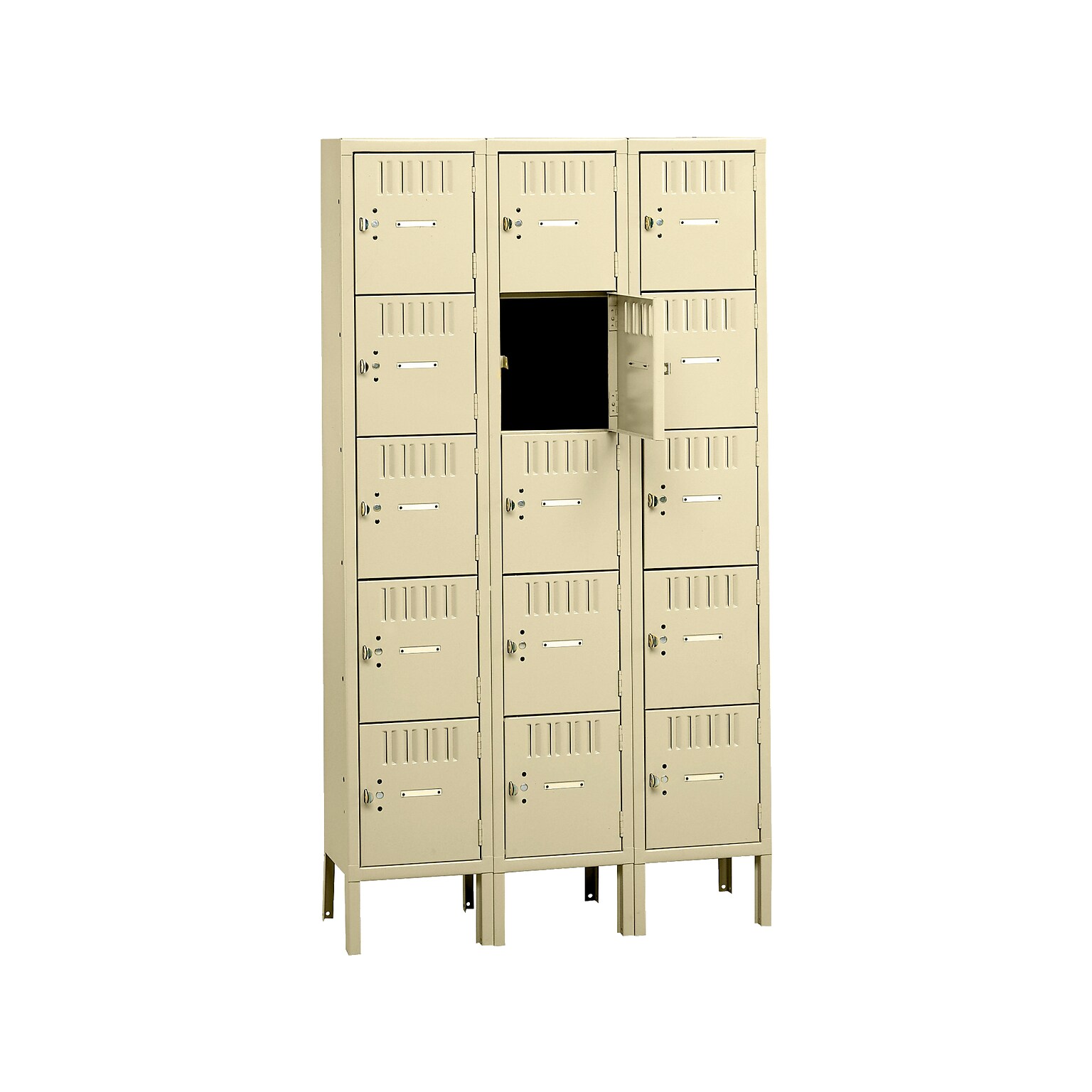 Tennsco 66 5-Tier Three Wide Sand Storage Locker (BS5-121212-3-SND)