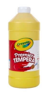 Crayola Premier Tempera Paint, Yellow, 32 oz. (54-1232-034)