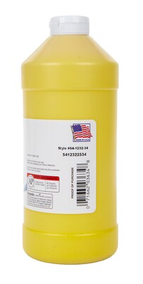 Crayola Premier Tempera Paint, Yellow, 32 oz. (54-1232-034)