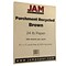 JAM Paper Parchment 24lb Paper, 8.5 x 11, Brown Recycled, 100 Sheets/Pack (96600300)