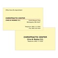 Custom 1-2 Color Appointment Cards, CLASSIC CREST® Baronial Ivory 80#, Flat Print, 2 Standard Inks,