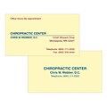 Custom 1-2 Color Appointment Cards, CLASSIC CREST® Baronial Ivory 80#, Flat Print, 2 Custom Inks, 2-