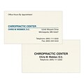Custom 1-2 Color Appointment Cards, CLASSIC® Laid Natural White 80#, Flat Print, 1 Standard & 1 Cust