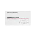 Custom 1-2 Color Appointment Cards, CLASSIC® Laid Solar White 80#, Flat Print, 2 Standard Inks, 1-Si