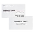 Custom 1-2 Color Appointment Cards, CLASSIC® Linen Solar White 80#, Flat Print, 2 Standard Inks, 2-S