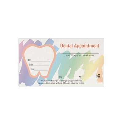 Custom Full Color Appointment Cards, ENVIRONMENT® Smooth Moonrock 80#, Flat Print, 1-Sided, 250/Pk