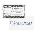 Custom Full Color Appointment Cards, Bright White Linen 80#, Raised Ink, 2-Sided, 250/Pk