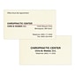 Custom 1-2 Color Appointment Cards, CLASSIC® Linen Baronial Ivory 80#, Flat Print, 2 Standard Inks, 2-Sided, 250/Pk