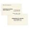 Custom 1-2 Color Appointment Cards, CLASSIC® Linen Baronial Ivory 80#, Flat Print, 2 Standard Inks,