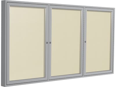 Ghent Vinyl Bulletin Board, Satin Frame, 6 x 4 (PA34872VX-185)