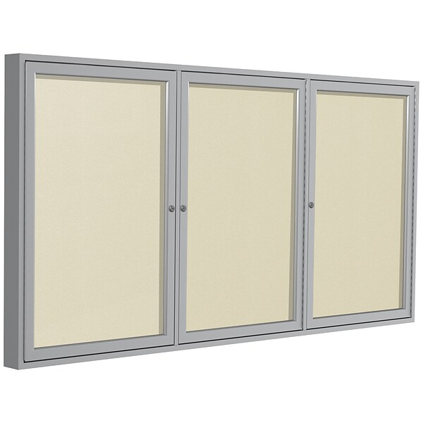 Ghent Vinyl Bulletin Board, Satin Frame, 6 x 4 (PA34872VX-185)