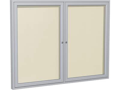 Ghent Vinyl Enclosed Bulletin Board, Aluminum Frame, 4 x 3 (PA23648VX-185)