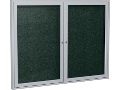 Ghent Vinyl Enclosed Bulletin Board, Aluminum Frame, 4 x 3 (PA23648VX-183)