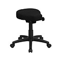 Flash Furniture Saddle-Seat Utility Stool With Height and Angle Adjustment, Black