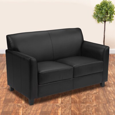 Flash Furniture HERCULES Diplomat Series 52 LeatherSoft Loveseat, Black (BT8272BK)