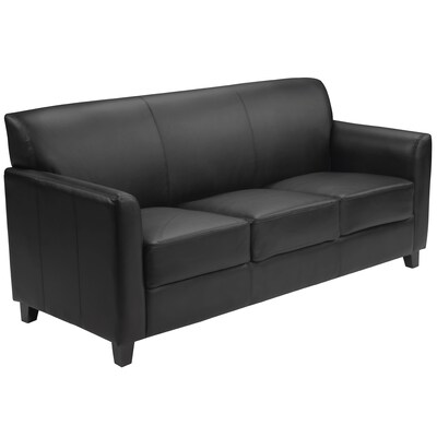 Flash Furniture HERCULES Diplomat Series 70 LeatherSoft Sofa, Black (BT8273BK)