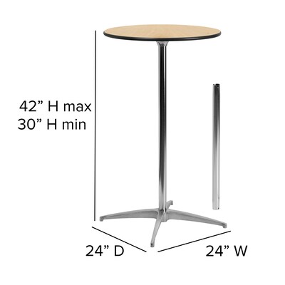 Flash Furniture 24'' Round Wood Cocktail Table