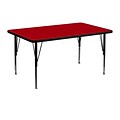 Flash Furniture Rectangle Activity Table, Red (XUA3048RECREDTP)