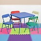 Flash Furniture Mindy Square Kids 5 Piece Folding Table and Chair Set, 24 x 24, Multicolored (JB9K