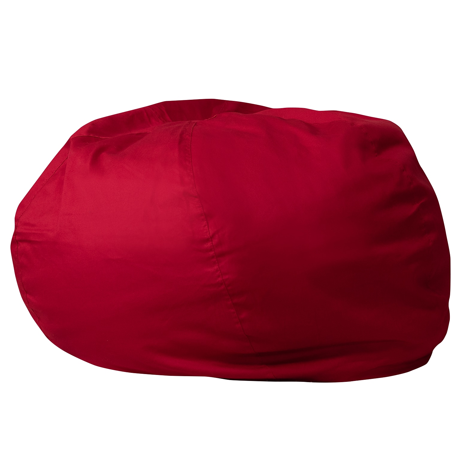Flash Furniture Cotton Twill Bean Bag Chair, Red (DGBEANLGSLDRD)