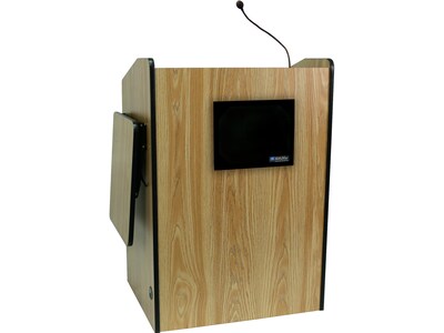 Amplivox 3235 45 Floor Lectern, Oak (SS3235-OK)