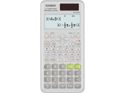 Casio 2nd Edition 16-Digit Solar Powered Scientific Calculator, White (FX-115ESPLS2-S)