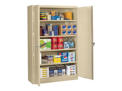 Tennsco Jumbo 78 Steel Storage Cabinet with 5 Shelves, Sand (J2478SU-SND)