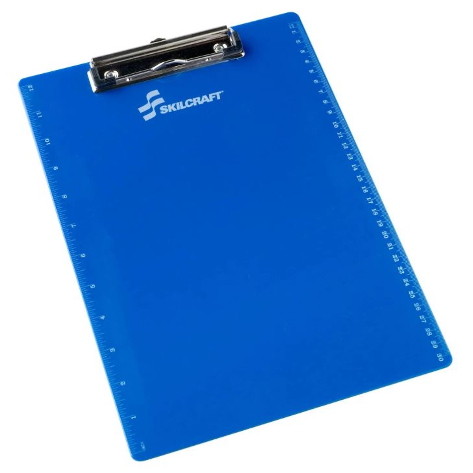 AbilityOne Skilcraft Plastic Clipboards, Letter Size, Blue (7520014393391)