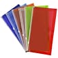 JAM Paper Poly Envelope with Zip Closure, 1" Expansion, Assorted Colors, 6/Pack (921Z1RBGOPCL)