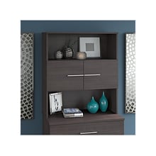 Bush Business Furniture Office 500 36 W Desktop Hutch, Storm Gray (OFH136SG)