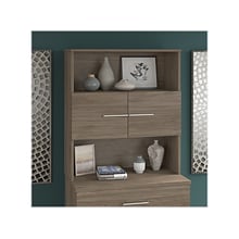 Bush Business Furniture Office 500 36 W Desktop Hutch, Modern Hickory (OFH136MH)