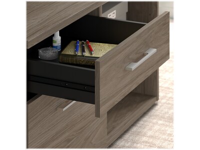 Bush Business Furniture Office 500 23" Storage Cabinet with Two Shelves, Modern Hickory (OFS145MH)