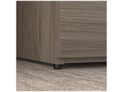 Bush Business Furniture Office 500 23" Storage Cabinet with Two Shelves, Modern Hickory (OFS145MH)