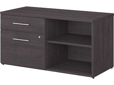 Bush Business Furniture Office 500 23.2 Storage Cabinet with Two Shelves, Storm Gray (OFS145SG)