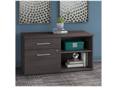 Bush Business Furniture Office 500 23.2 Storage Cabinet with Two Shelves, Storm Gray (OFS145SG)